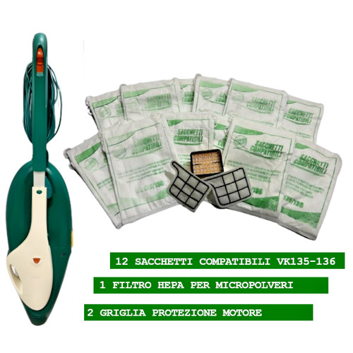 Sacchetti folletto vk135 vk136 - vk135,